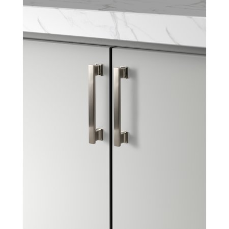 SAPPHIRE Hexa Series 5 in. (128 mm) Center-to-Center Modern Brushed Satin Nickel Cabinet Handle/Pull (5-Pack) SP-2891-128-BSN-5